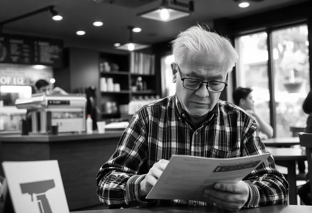 Un adulto estudiando inglés